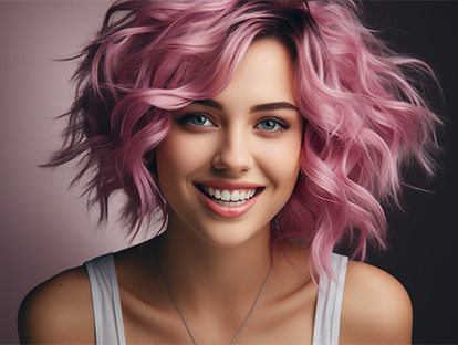 Coloración de pelo rosa
