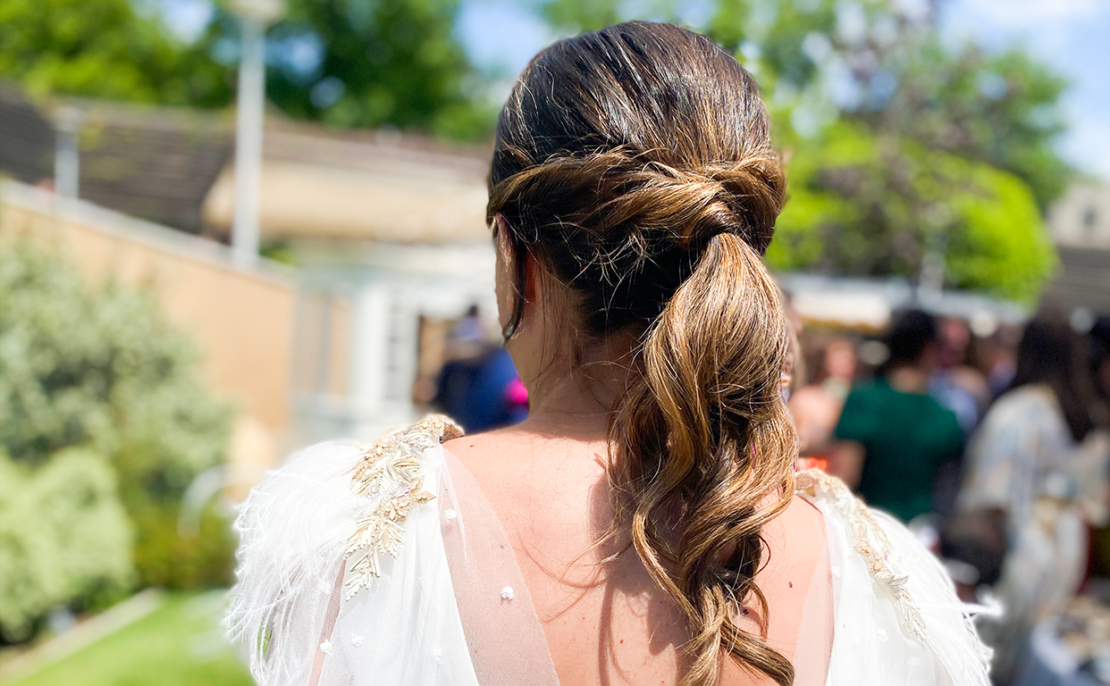 Peinado recogido para boda